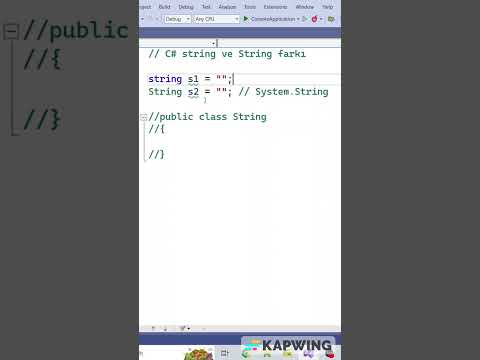 Video: C#'da string ve string arasındaki fark nedir?