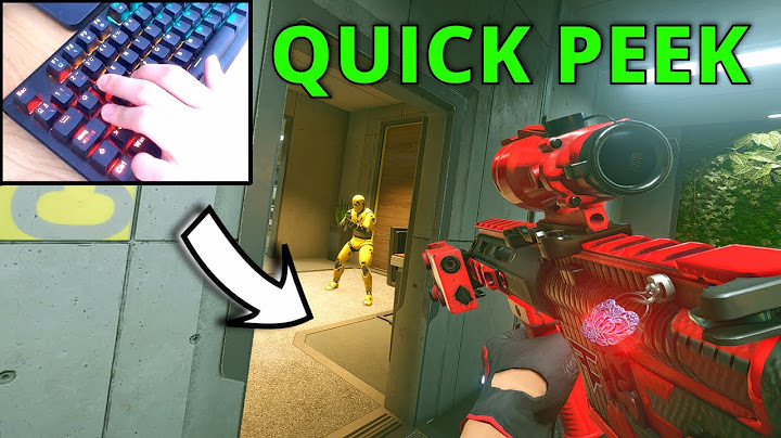 How To QUICK PEEK in Rainbow Six Siege(Keyboard Cam)