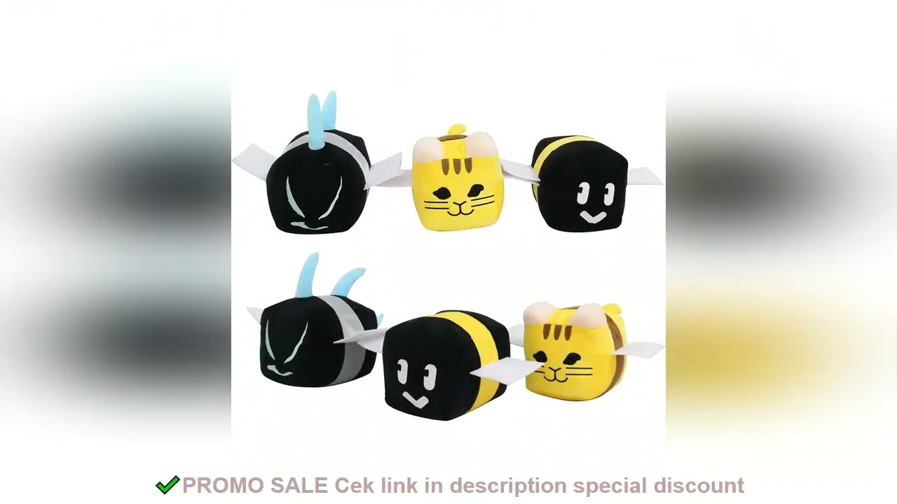 20cm Pet Simulator Bee Swarm Simulator Plush Toys Doll Cute Bee Swarm Plush Soft Stuffed Animals Toy