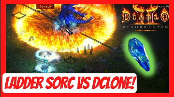 Diablo 2 Resurrected - Ladder Blizzard Sorc Dclone Kill