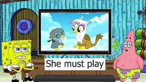 SpongeBob and Patrick react to Ultimate MLP Baby Animation and Comic Dub Compilation! Part 1