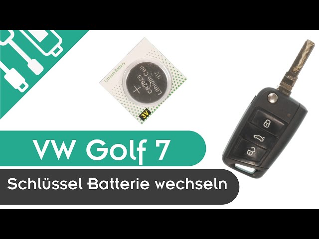 VW Golf 7 Schlüssel Batterie wechseln