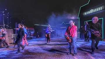 (NEW 2025) The Horrors of Blumhouse Terror Tram with M3GAN at Halloween Horror Nights 2025