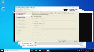 How to install Oracle 19c on Window Machine