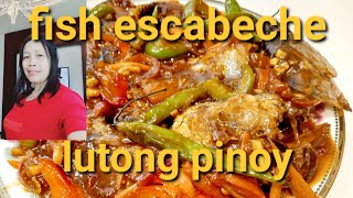 fish escabeche, lutong pinoy escabecheng isda, mapapa wow ka sa sarap#homemade #delicious