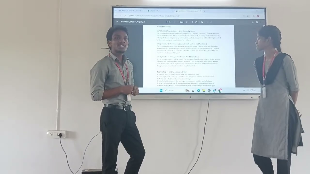 MEDICATION REMINDER BOT// CSD TEAM-2 // PROJECT EXPLANATION 