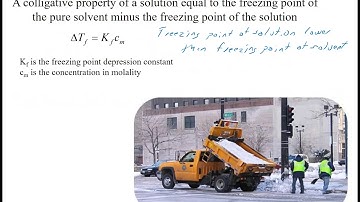 12 6 Boiling Point Elevation and Freezing Point Depression Part 1