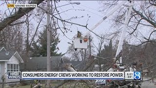 Consumers Energy works around the clock to restore power
