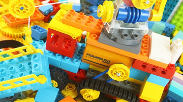 Satisfying Building Blocks Vehicle ASMR Making A Crane Truck