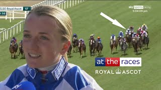 Brilliant from HOLLIE DOYLE! SAINT LAWRENCE wins the Wokingham at Royal Ascot