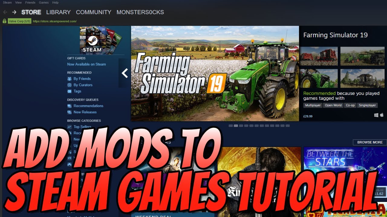 how to mods from steam
