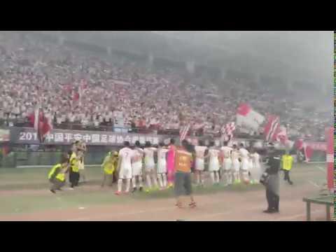 Tianjin Quanjian celebrate big win against Guangzhou Evergrande