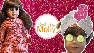 American Girl Doll Molly Restoration: Spa Day