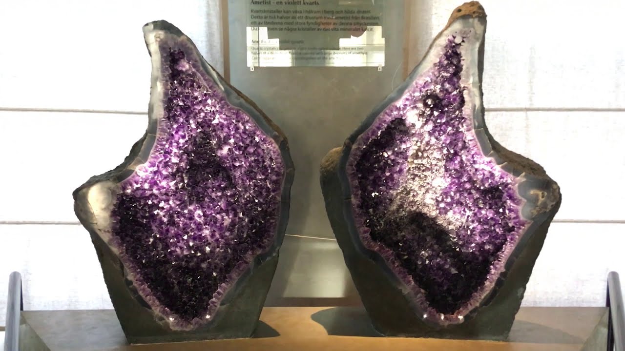 Amethyst Geode from Brazil in Natural History Museum in Stockholm