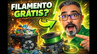 🥇 FILAMENTO 3D GRÁTIS? Criei minha Extrusora do ZERO! (Parte 1)