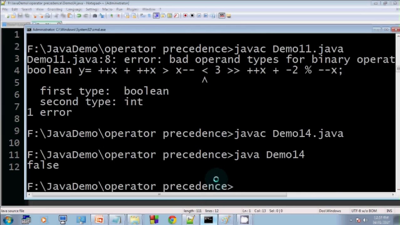 Operator Precedence In Java (In Hindi)  Part-5