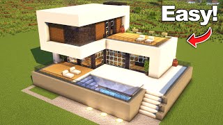 Minecraft: How to Build a Modern House MANYACRAFT