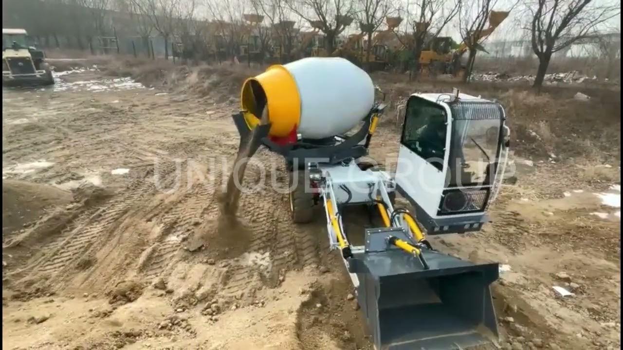 Self Loading concrete mixer truck was produced and tested for Ethiopian customers. 
