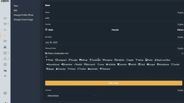 Social profile field buddypress