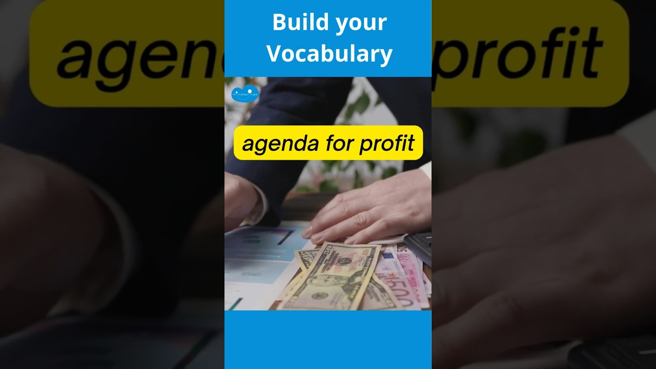 Educational Agendas - Build your Vocabulary | Usha Pandit