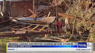 VIDEO: Clarke County homes destroyed by tornados