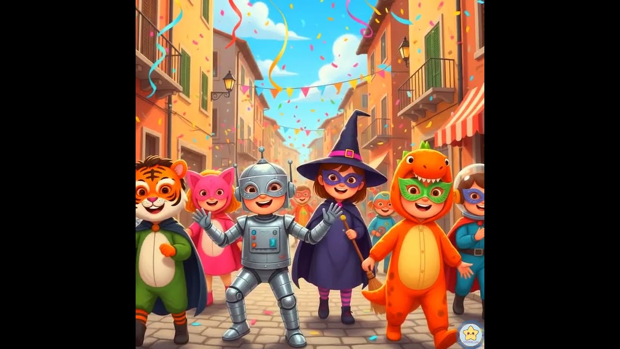 CANZONI DI CARNEVALE PER BAMBINI 🎭🎉 Compilation Allegra 🎭🎶 9 Minuti di Festa e Allegria | Storiellix