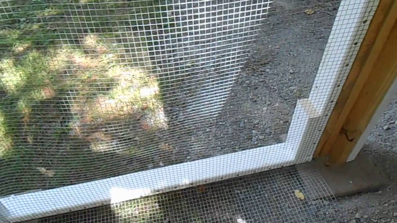 Chicken Run Panels and Hardware Cloth Installed YouTube