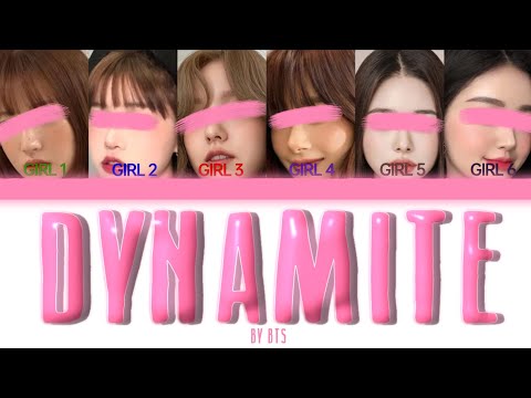 BTS 'Dynamite' Lyrics - 6 Members
