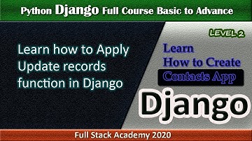Python Django CRUD  Update Method |  Update Query in Django |  Update Database Record In Django