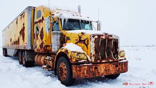 10 Years Frozen in Snow! Rusty Kenworth W900 Refrigerated Trailer Rescued After Years of Abandonment