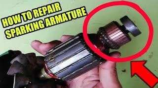 How to repair sparking commutator | damage armature repair