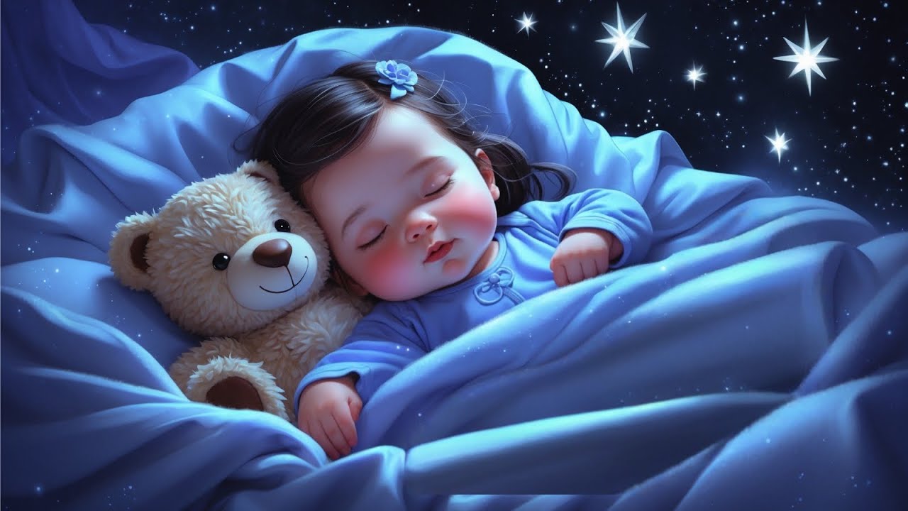 8 Hours Baby Sleep Music 🌙 Mozart Lullaby for Deep Overnight Sleep • No Sudden Sounds