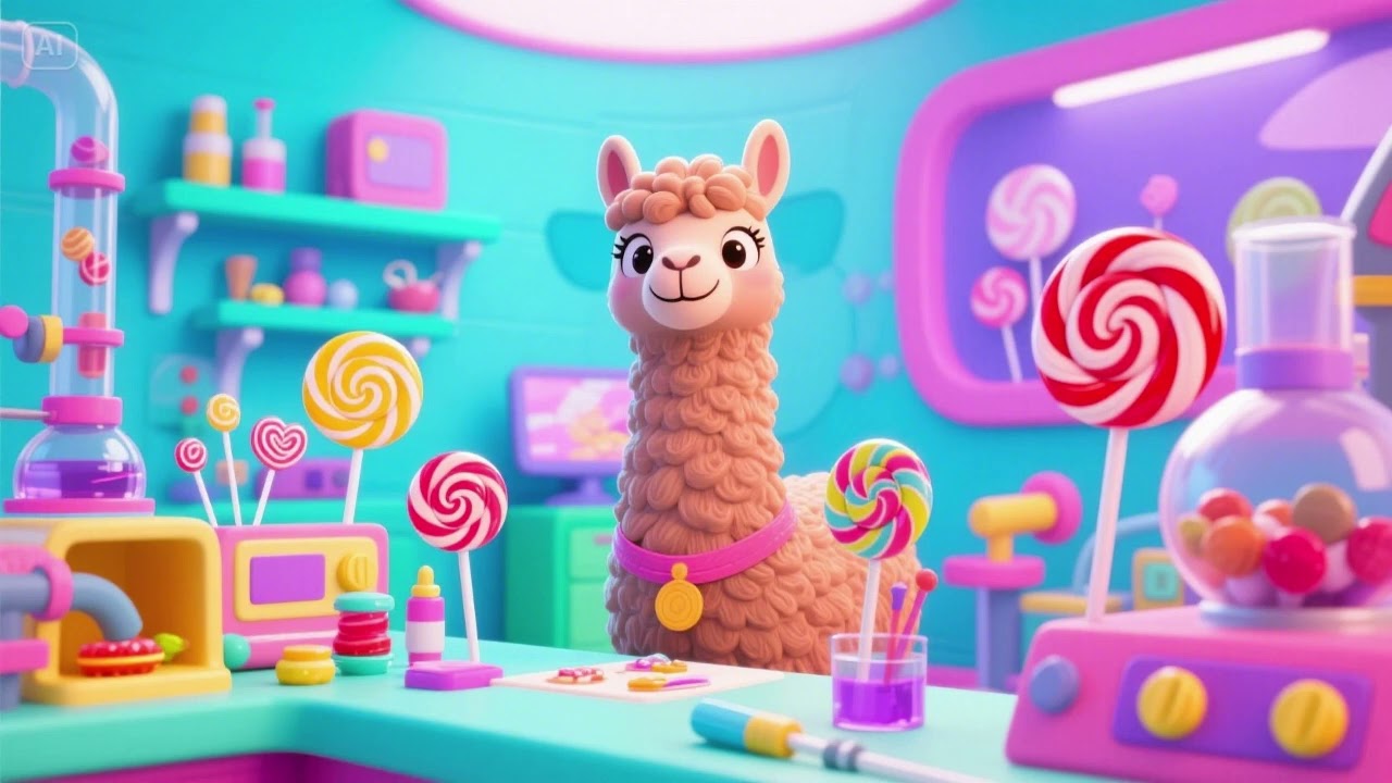 Candy Science at Llama’s Laboratory – A Sweet & Silly Kids’ Song