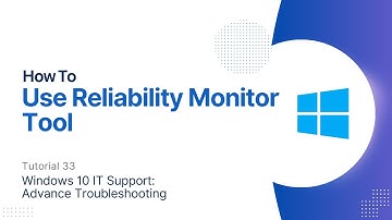 How To Check Blue Screen Error via Reliability Monitor Tool | Windows 10 Advanced Troubleshooting
