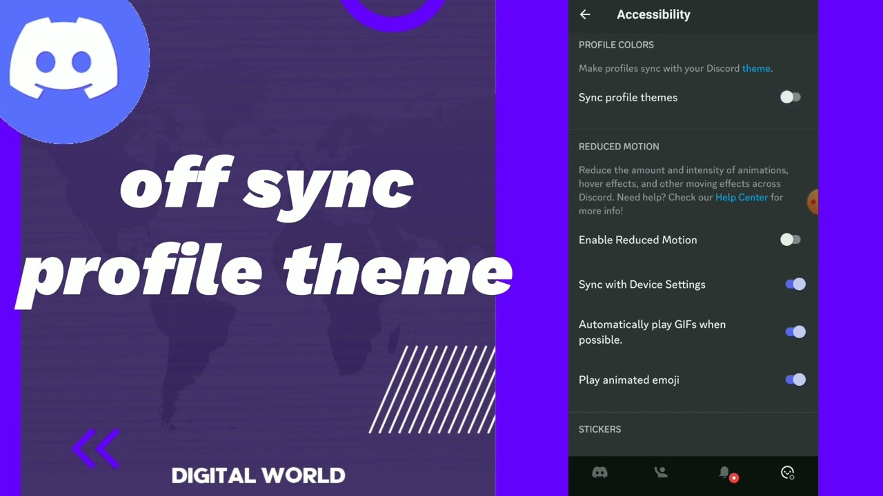 How To turn Off Sync Profile theme On Discord App 2025