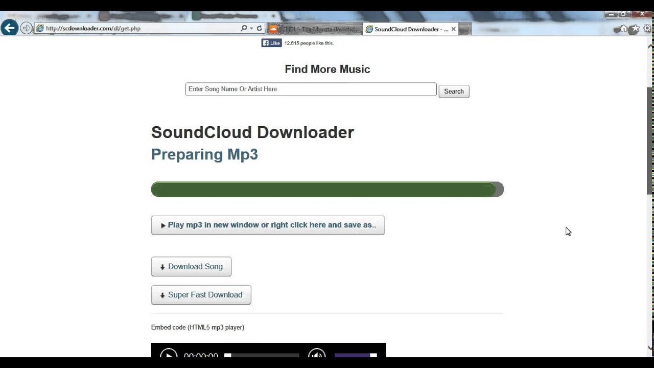 Sound cloud download Tutorial for scdownload.com