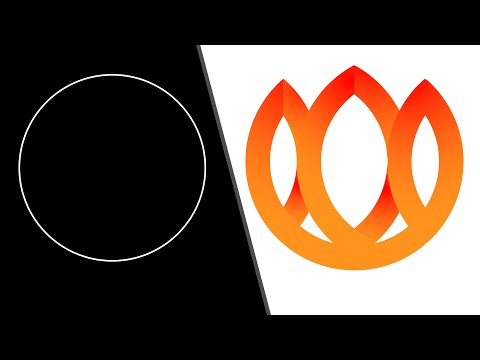 How To Design a Lotus Flower Logo With Circular Grid in Adobe Illustrator Tutorial For Beginners
