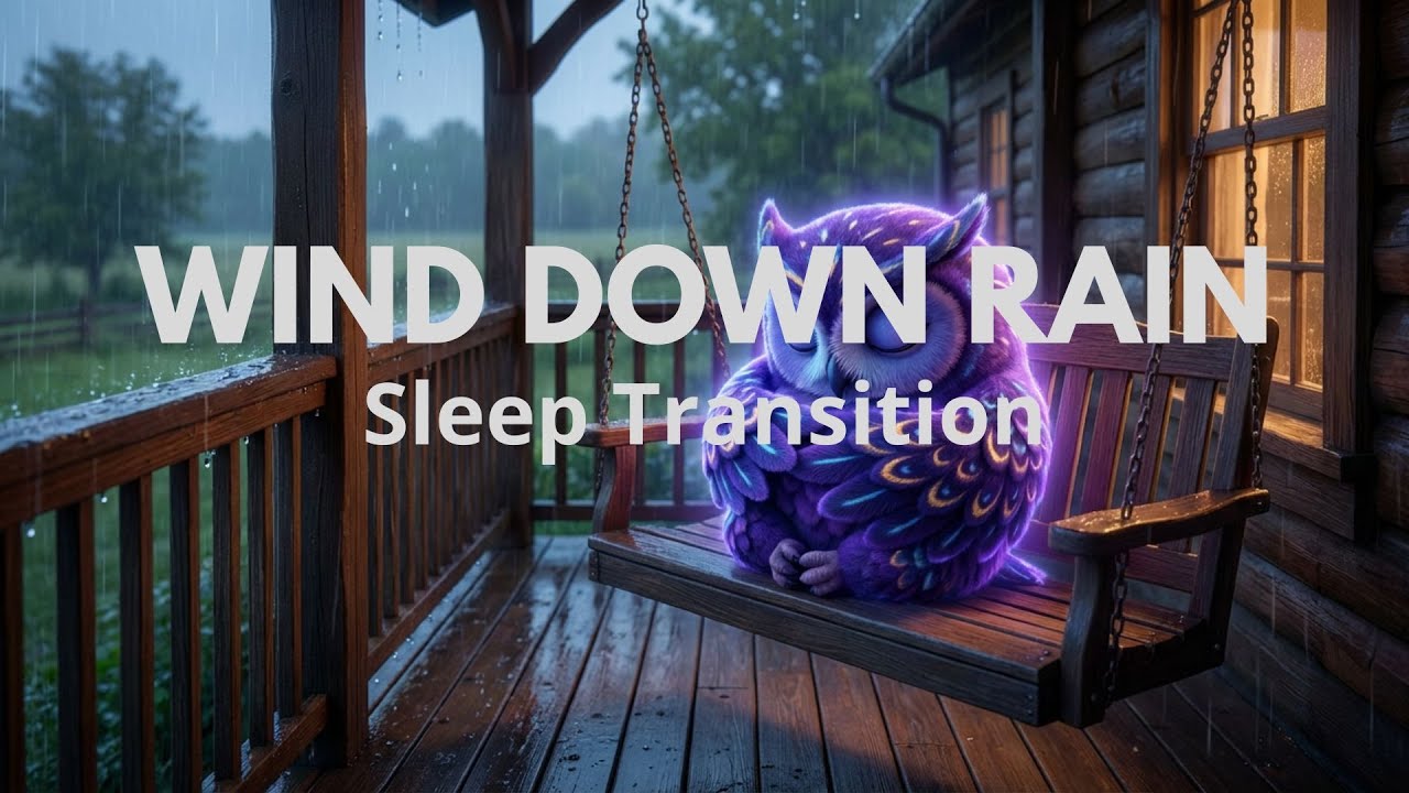 Gentle Rain Sleep Transition – Wind Down Naturally (8 Hours)