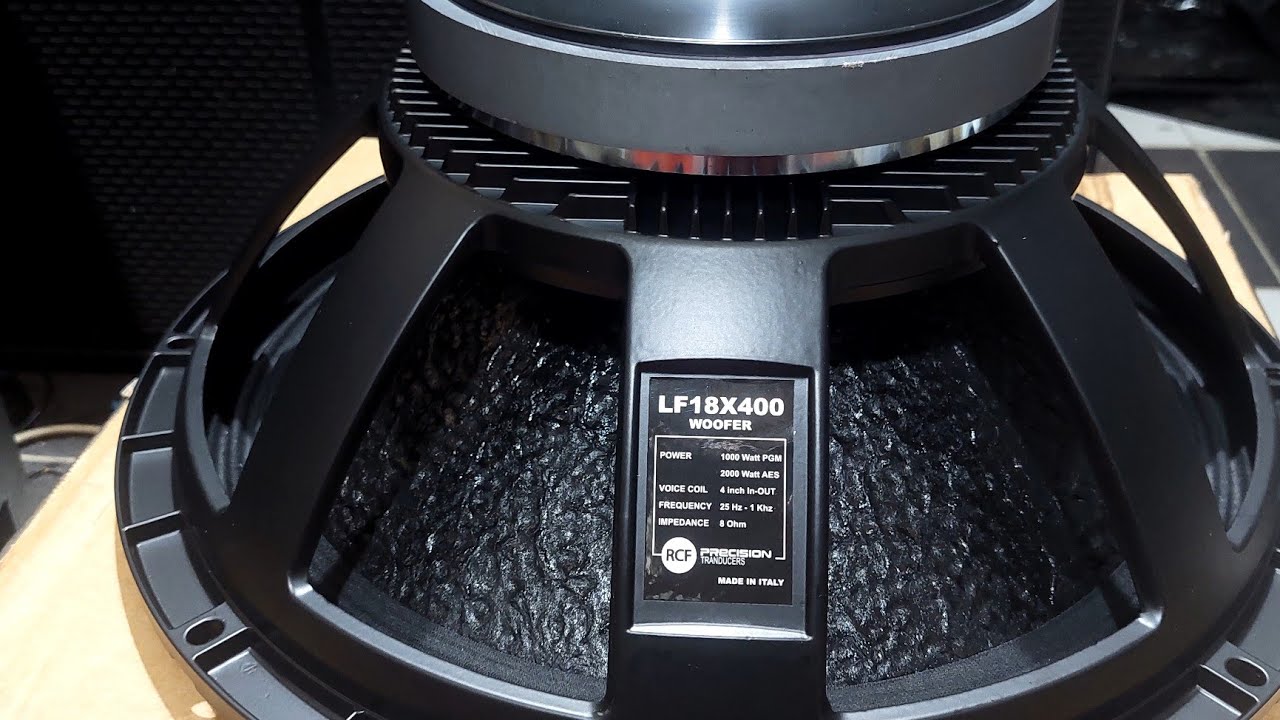 Speaker Componen 18 Inch RCF 18X400 Voice Coil 4 Krakter Sub 