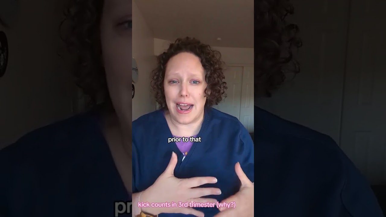 Kick counts start in the THIRD trimester of 