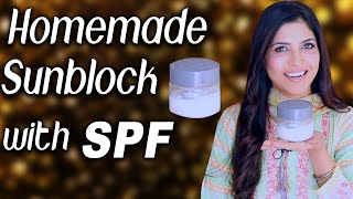 Homemade Sunblock with SPF for Beautiful Natural Sunblock - Ghazal Siddique