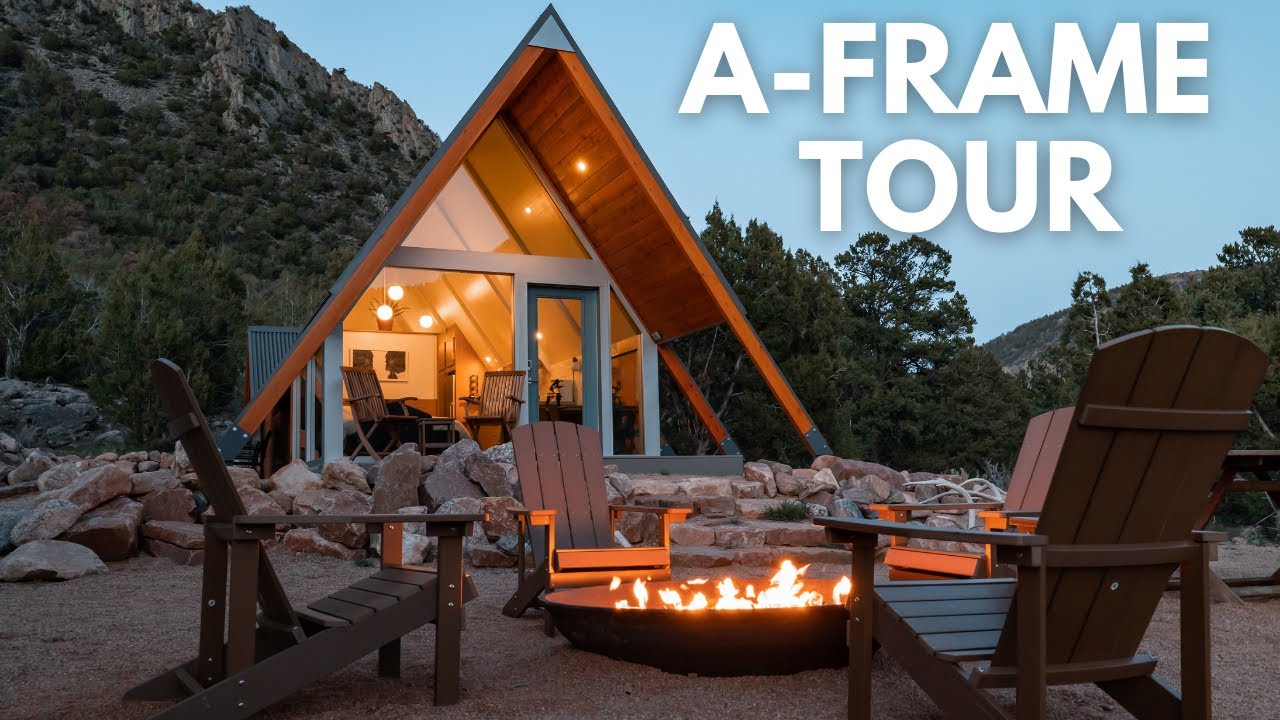 A-Frame Cabin Airbnb Tour - Remote Colorado Cabin (Thimble Rock Pointe)