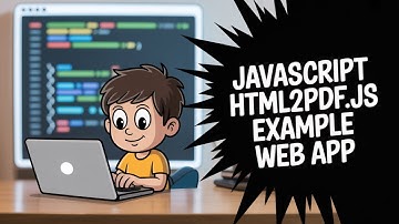 Javascript HTML2PDF.js Example to Export HTML to PDF Document Web App in Browser