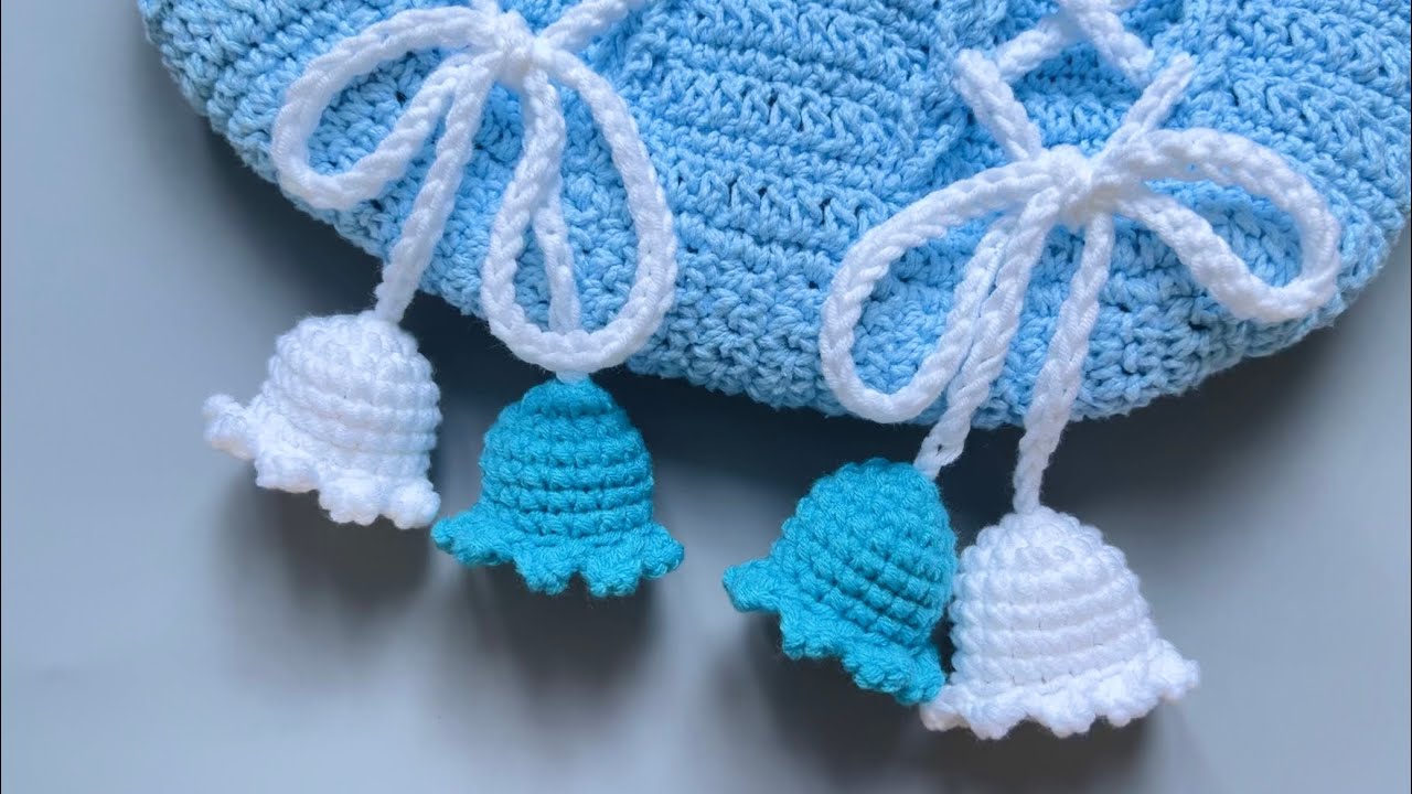 Crochet flowers | Móc dây hoa chuông trang trí xinh xắn dễ dàng cho người mới tập móc