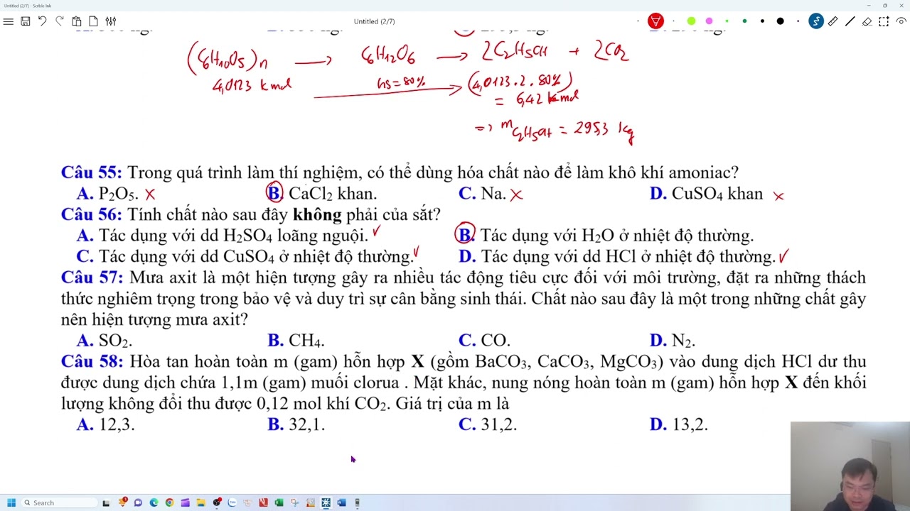 GIẢI ĐỀ THI THỬ MÔN HÓA LIÊN TRƯỜNG THPT NGHỆ AN 2024