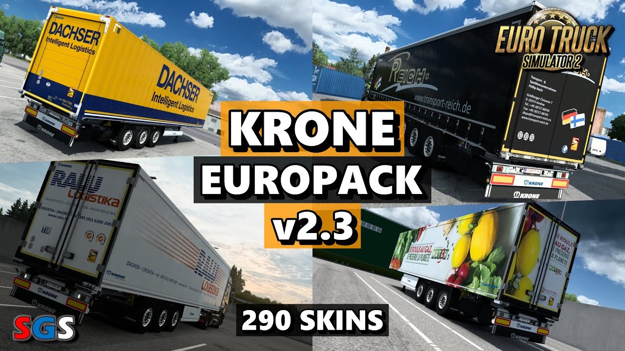 Euro Truck Simulator 2 Krone Trailer Pack Free Download