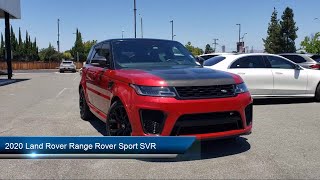 2020 Land Rover Range Rover Sport SVR Sport Utility  San Jose  Santa Clara  Sunnyvale  Campbell  Pal