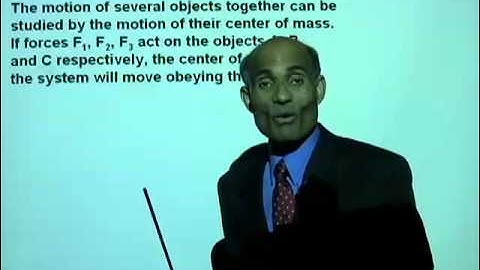 PHY2048 Lesson 3 4 Center of Mass