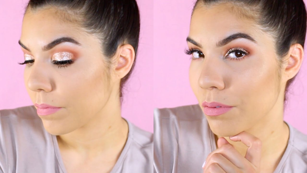 GLITTER SPRING MAKEUP TUTORIAL (Stila Glitter & Glow Liquid Eyeshadow