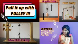 SCIENCE PROJECT | Hi Kids, Let's Learn on Pulley (Part 1 of Machine) | SCIENCE EXPERIMENT
